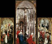 WEYDEN, Rogier van der Seven Sacraments Altarpiece china oil painting artist